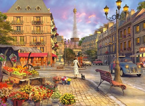 Ravensburger Puzzle 12000198 - Spaziergang durch Paris - 500 Teile Puzzle für Erwachsene und Kinder ab 12 Jahren, Stadt-Puzzle Paris von Ravensburger