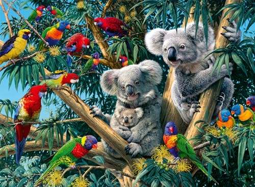 Ravensburger Puzzle 12000206 - Koalas im Baum - 500 Teile Puzzle für Erwachsene und Kinder ab 12 Jahren, Tier-Puzzle von Ravensburger