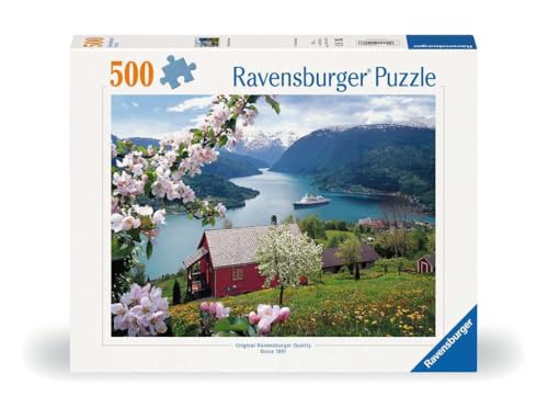 Ravensburger Puzzle 12000208 - Skandinavische Idylle - 500 Teile Puzzle für Erwachsene und Kinder ab 12 Jahren, Puzzle mit Norwegen-Motiv von Ravensburger