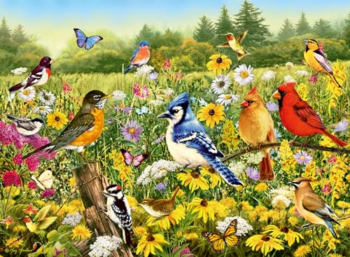 Ravensburger Puzzle 12000336 - Vogelwiese - 500 Teile Puzzle für Erwachsene und Kinder ab 12 Jahren, Tier-Puzzle von Ravensburger