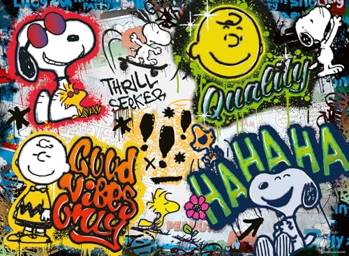 Ravensburger Puzzle 12000389 - Peanuts Graffiti - 500 Teile Snoopy Puzzle für Erwachsene und Kinder ab 12 Jahren von Ravensburger