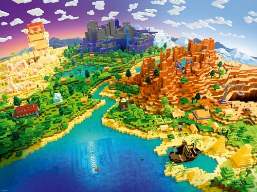 Ravensburger Puzzle 12000433 - World of Minecraft - 1500 Teile Puzzle für Erwachsene und Kinder ab 14 Jahren, Minecraft Puzzle, Minecraft Geschenke von Ravensburger