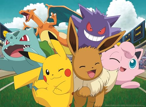 Ravensburger Puzzle 12000441 - Die Pokémon im Stadion - 500 Teile Puzzle für Erwachsene und Kinder ab 12 Jahren, Pokémon Puzzle, Pokémon Geschenke von Ravensburger