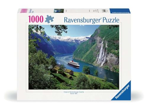 Ravensburger Puzzle 12000475 - Norwegischer Fjord - 1000 Teile Puzzle für Erwachsene und Kinder ab 14 Jahren, Puzzle mit norwegischer Landschaft von Ravensburger