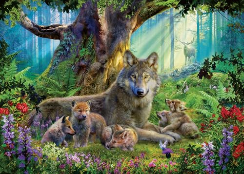 Ravensburger Puzzle 12000477 - Wölfe im Wald - 1000 Teile Puzzle für Erwachsene und Kinder ab 14 Jahren, Puzzle mit Wölfen von Ravensburger