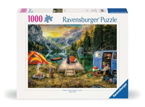 Ravensburger Puzzle 12000568 - Campingurlaub - 1000 Teile Puzzle für Erwachsene und Kinder ab 14 Jahren, von Ravensburger