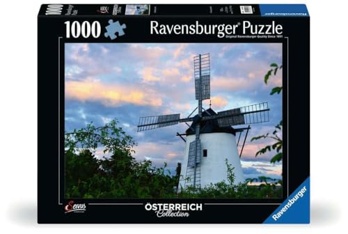 Ravensburger Puzzle 12000597 - Windmühle bei Retz - 1000 Teile Puzzle für Erwachsene und Kinder ab 14 Jahren, von Ravensburger