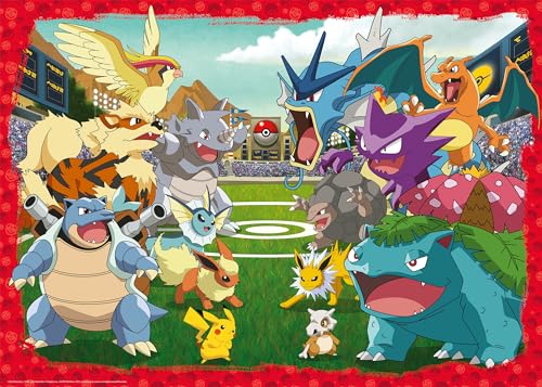 Ravensburger Puzzle 12000628 - Pokémon Kräftemessen - 1000 Teile Pokémon Puzzle für Erwachsene und Kinder ab 14 Jahren von Ravensburger