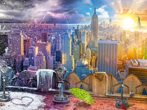 Ravensburger Puzzle 12000698 - New York im Winter und Sommer - 1500 Teile Puzzle für Erwachsene und Kinder ab 14 Jahren, Puzzle mit Stadt-Motiv von Ravensburger