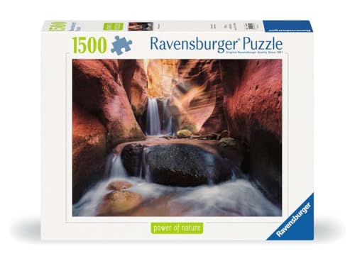 Ravensburger Puzzle 12000801 - Der Wasserfall im Red Canyon - 1500 Teile Puzzle für Erwachsene und Kinder ab 14 Jahren, Puzzle mit Landschaft und Natur von Ravensburger