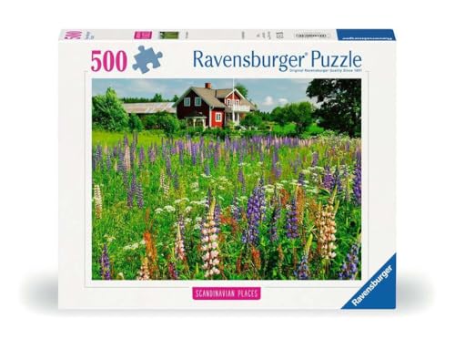 Ravensburger Puzzle 12000844, Scandinavian Places - Bauernhof in Schweden - 500 Teile Puzzle für Erwachsene und Kinder ab 12 Jahren von Ravensburger