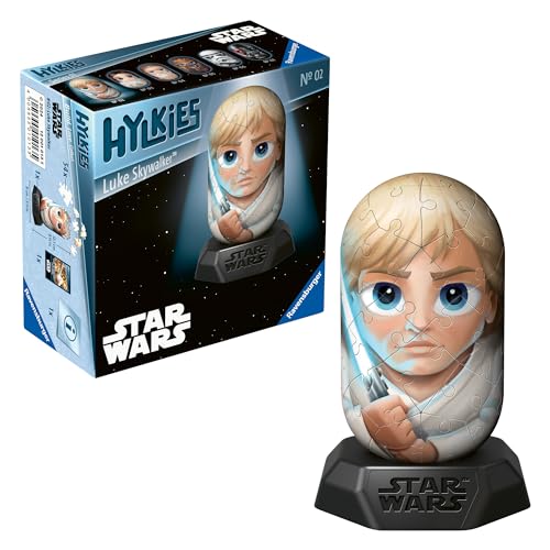 Ravensburger Hylkies: Star Wars Sammelfiguren zum selbst zusammenbauen - Figur #02 - Luke Skywalker - Aufbauen, Verlieben, Sammeln - Mini-Figuren für Fans von Star Wars von Ravensburger