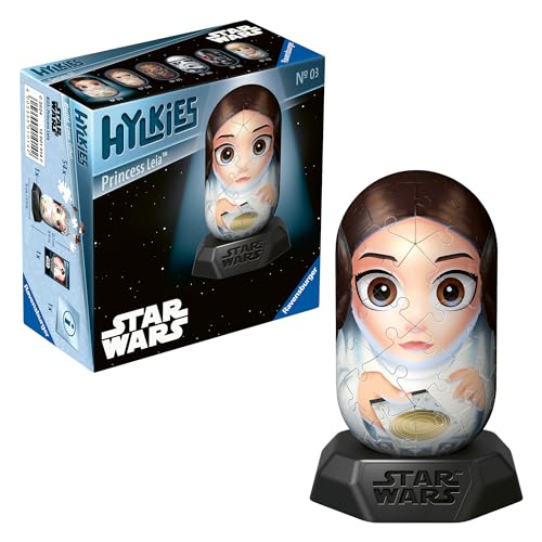 Ravensburger Hylkies: Die neue Sammelfigurenreihe zum selbst zusammenbauen. Figur #03 - Prinzessin Leia - Für alle Star Wars Fans - Aufbauen, Verlieben, Sammeln von Ravensburger