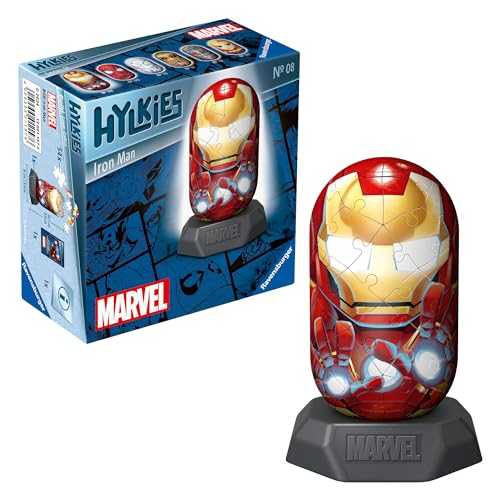 Ravensburger Hylkies: Die neue Sammelfigurenreihe zum selbst zusammenbauen. Figur #08 - Iron Man - Für alle Marvel Universe Fans - Aufbauen, Verlieben, Sammeln von Ravensburger