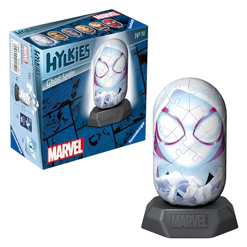 Ravensburger Hylkies: Marvel Sammelfiguren zum selbst zusammenbauen - Figur #10 - Ghost-Spider - Aufbauen, Verlieben, Sammeln - Mini-Figuren für Fans der Marvel Legends von Ravensburger