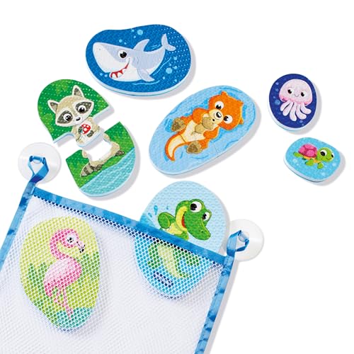 Ravensburger 12034120 Play+ Bade-Puzzle: Tiere, Outdoor- & Badespielzeug, Spielzeug ab 1 Jahre, inklusive praktischer Netztasche, Badewannenspielzeug Ravensburger 12034120 Play+ Bade-Puzzle: Tiere, Outdoor- & Badespielzeug, Spielzeug ab 1 Jahre, inklusive praktischer Netztasche, Badewannenspielzeug von Ravensburger