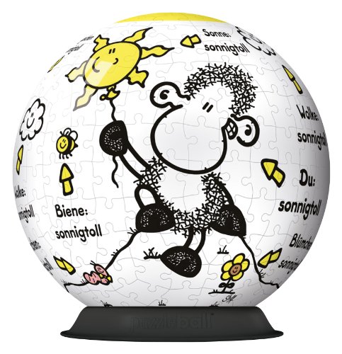 Ravensburger 12352 - sheepworld: Sonnigtoller Sonnenschein-Tag - 270 Teile puzzleball® von Ravensburger