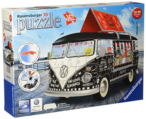 Ravensburger 12525 3D-Puzzle Volkswagen T1 Food Truck, Bunt von Ravensburger