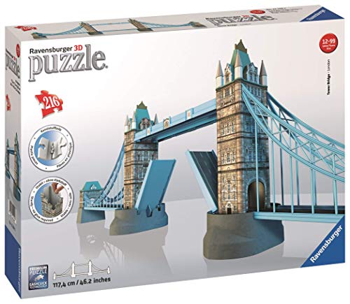 Ravensburger 12559 Tower Bridge London 3D-PuzzleBauwerke, 216 Teile von Ravensburger 3D Puzzle
