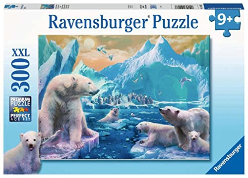 Ravensburger Kinderpuzzle - 12947 Im Reich der Eisbären - Tier-Puzzle für Kinder ab 9 Jahren, mit 300 Teilen im XXL-Format von Ravensburger