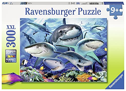 Ravensburger 13225 XXL-Puzzle Lächelnde Haie – 300 Teile von Ravensburger