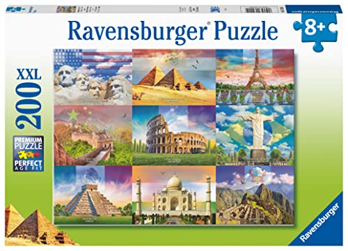 Ravensburger 13290 Italien Monuments of The World 200-teiliges Puzzle für Kinder ab 8 Jahren, Mehrfarbig, 49,3 x 36,2 x 0,2 cm von Ravensburger