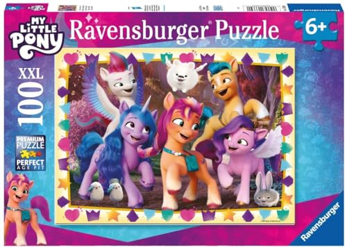 Ravensburger 13339 My Little Pony Puzzle ab 6 Jahren-100 Teile XXL-Spielzeug für Kinder, Mehrfarbig, 49,3 x 36,2 x 0,2 cm von Ravensburger