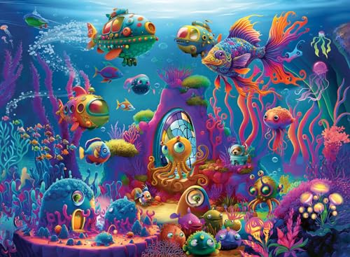 Ravensburger - Kinderpuzzle - Puzzle 150 Teile XXL - Aliens unter Wasser - ab 7 Jahren - Hochwertiges Puzzle - Dicker und Stabiler Karton - Unterwasserwelt - 13414 von Ravensburger