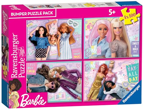 Ravensburger 9 05119, Barbie, 4 100 Teilen, Bumper Pack, Kinder, Empfohlenes Alter 5+, hochwertiges Puzzle, bunt, único von Ravensburger