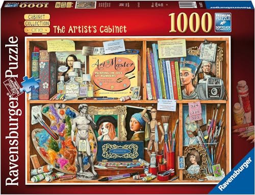 Ravensburger 14997 Kunst The Artist's Cabinet Puzzle, 1000 Teile, Mehrfarbig, 70 x 50 x 0,2 cm von Ravensburger