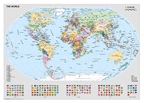 Ravensburger Puzzle 15652 - Politische Weltkarte - 1000 Teile Puzzle für Erwachsene und Kinder ab 14 Jahren, Puzzle-Weltkarte mit Flaggen, Néant von Ravensburger