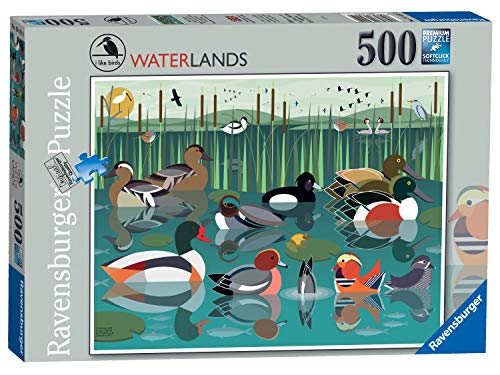 Ravensburger I Like Birds Waterlands Puzzle 500 Teile für Erwachsene Kinder ab 10 Jahren von Ravensburger