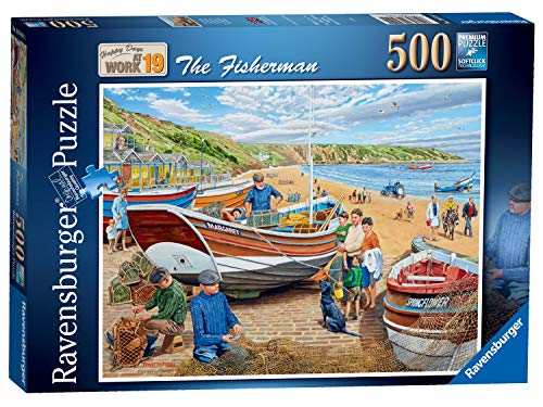 Ravensburger Happy Days at Work No.19 The Fisherman 500 Teile Puzzle für Erwachsene und Kinder ab 10 Jahren von Ravensburger