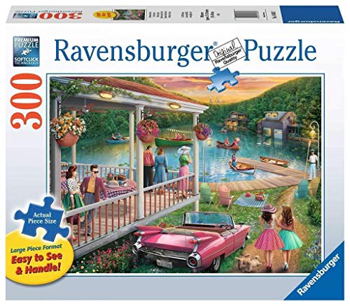 Ravensburger 16438 - Sommer am See - 300 Teile große Teile Puzzle für Erwachsene - jedes Stück ist einzigartig, Softclick Technologie bedeutet, DASS die Stücke perfekt ineinander passen von Ravensburger