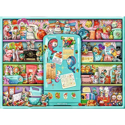 Ravensburger 16575 Kitschy Kitchen Puzzle für Erwachsene und Kinder ab 10 Jahren, 500 Teile, Mehrfarbig, 49,3 x 36,2 x 0,2 cm von Ravensburger