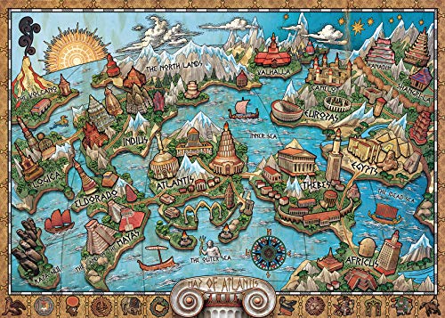 Ravensburger Puzzle 16728 - Geheimnisvolles Atlantis - 1000 Teile Puzzle für Erwachsene und Kinder ab 14 Jahren von Ravensburger