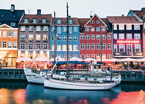 Ravensburger Puzzle Scandinavian Places 16739 - Kopenhagen, Dänemark - 1000 Teile Puzzle für Erwachsene und Kinder ab 14 Jahren, Puzzle mit Stadt-Motiv von Ravensburger