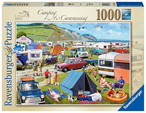 Ravensburger 16763 Freizeittage Leisure Days Nr.5-Camping & Caravanning 1000 Teile Puzzle für Erwachsene & Kinder ab 12 Jahren, Mehrfarbig, 69,9 x 49,7 x 0,2 cm von Ravensburger