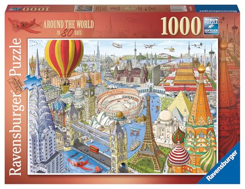 Ravensburger Puzzle Around The World in 80 Days, 1000 Teile, für Erwachsene und Kinder ab 12 Jahren von Ravensburger