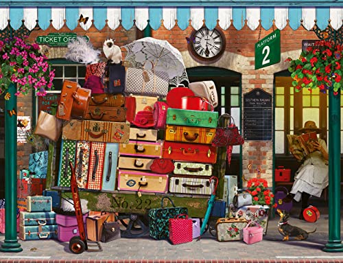 Ravensburger 16974 Tiere Travelling Light 2000 Teile Puzzle für Erwachsene und Kinder ab 12 Jahren, Schwarz, 98 x 75 x 0,2 cm von Ravensburger