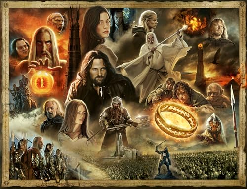 Ravensburger 17294 2000 pièces Tour Seigneur des anneaux Lord of The Rings Puzzle für Erwachsene, Schwarz von Ravensburger