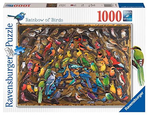 Ravensburger Puzzle 17478 - Regenbogen der Vögel - 1000 Teile Puzzle für Kinder und Erwachsene ab 14 Jahren von Ravensburger