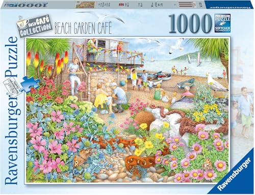 Ravensburger Puzzle 17479 - Cosy Café No.1, Beach Garden Café - 1000 Teile Puzzle für Kinder und Erwachsene ab 14 Jahren von Ravensburger