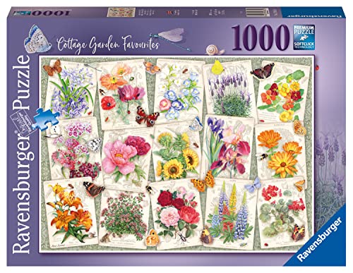 Ravensburger 17485 Country Garden Favourites 1000 Teile Puzzle für Erwachsene und Kinder ab 12 Jahren, schwarz, 70 x 50 x 0,2 cm von Ravensburger