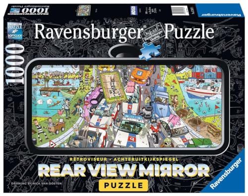 Ravensburger Rückspiegel-Puzzle 17587 Rückspiegel-Puzzle Polizei-Verfolgungsjagd - 1000 Teile Puzzle für Kinder und Erwachsene ab 14 Jahren von Ravensburger