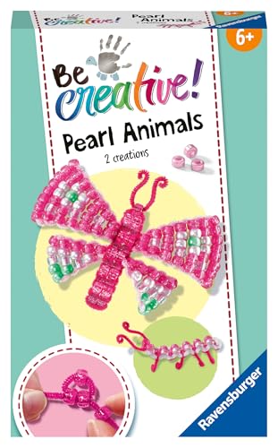 Ravensburger BeCreative Bead Animal Butterfly - Bastelset für Kinder ab 6 Jahren - 18249 - Ostergeschenke für Kinder, Osterdeko selber basteln von Ravensburger