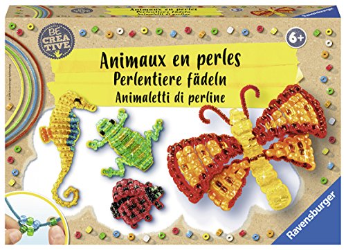 Ravensburger 18712 - Be Creative Perlentiere fädeln - DIY für Kinder ab 6 Jahren von Ravensburger