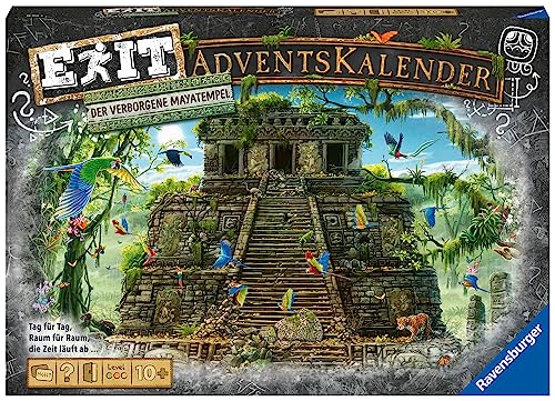 Ravensburger 18956 - EXIT Adventskalender - Der verborgene Mayatempel - 24 Rätsel für EXIT-Begeisterte ab 10 Jahren von Ravensburger