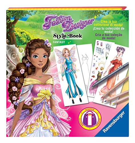 Ravensburger 20184 Fashion Designer Bookstyle Fantasy, Mehrfarbig von Ravensburger