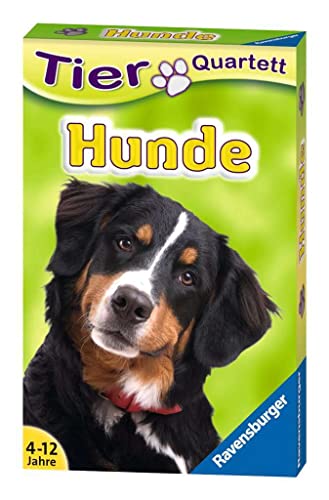 Ravensburger 20420 - Tierquartett Hunde, Klassiker für 3-6 Spieler ab 4-12 Jahre, 32 Hunderassen von Ravensburger